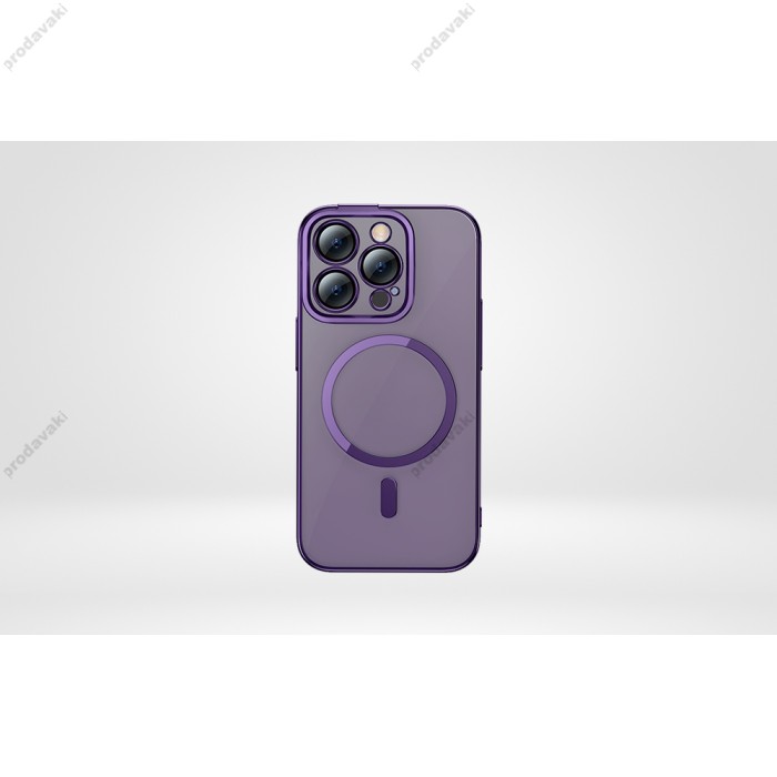 Чохол Baseus Glitter Series Magnetic Case + Скло для Apple iPhone 14 Pro (ARMC010805) Purple 