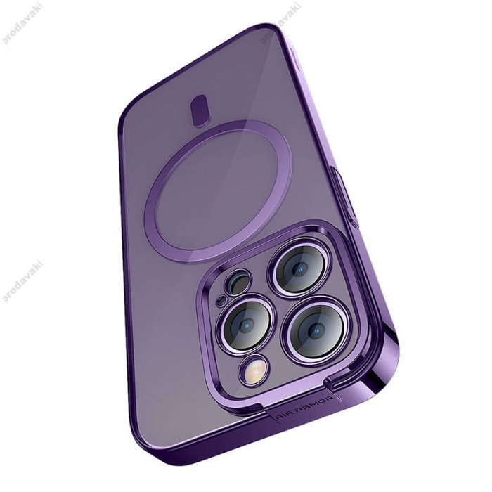 Чохол Baseus Glitter Series Magnetic Case + Скло для Apple iPhone 14 Pro (ARMC010805) Purple 