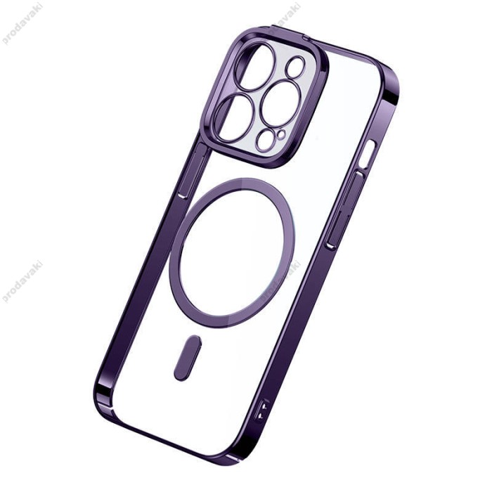 Чохол Baseus Glitter Series Magnetic Case + Скло для Apple iPhone 14 Pro (ARMC010805) Purple 