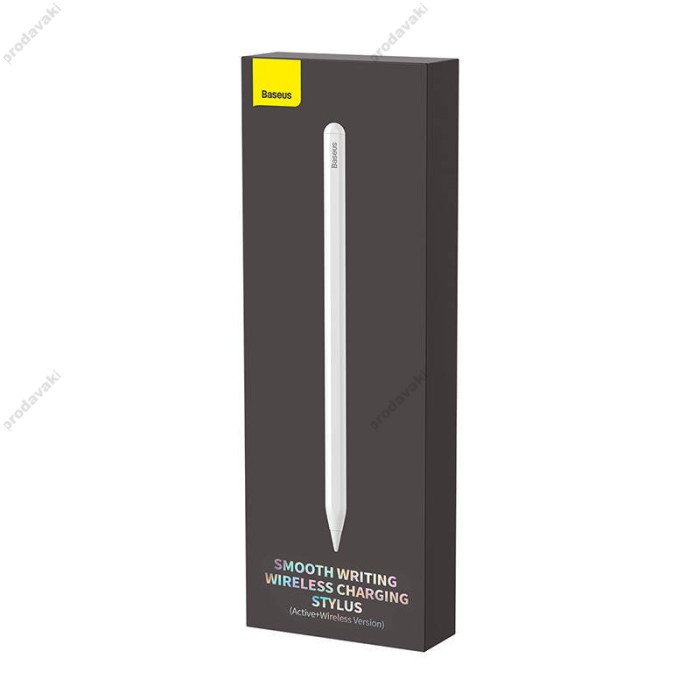 Стілус Baseus Smooth Writing Wireless Charging Stylus (Active+Wireless Version) Білий (SXBC020102)