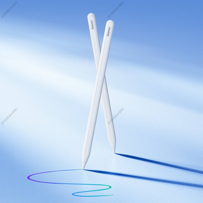 Стілус Baseus Smooth Writing Wireless Charging Stylus (Active Version) Білий (SXBC020002)