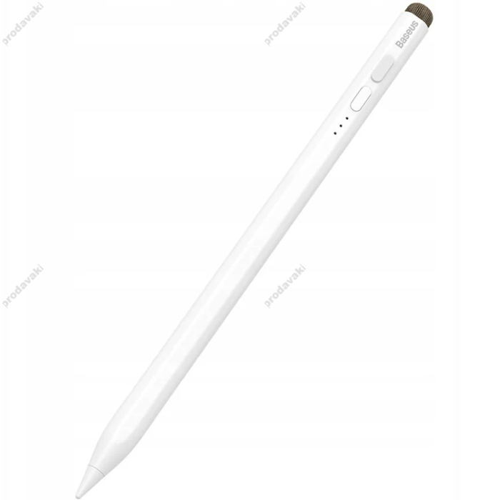 Стілус Baseus Smooth Writing Stylus з Led-індикатором (Active+Passive version) з кабелем Білий (SXBC040002)