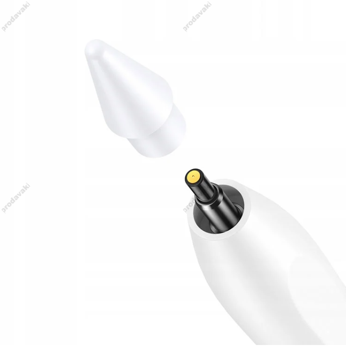 Стілус Baseus Smooth Writing Stylus з Led-індикатором (Active+Passive version) з кабелем Білий (SXBC040002)