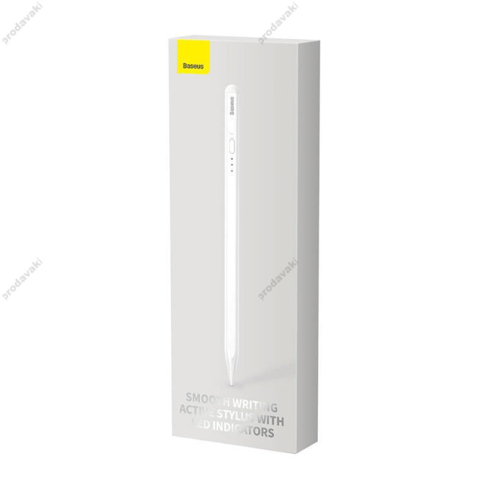 Стілус Baseus Smooth Writing Active Stylus with LED Indicators Білий (SXBC000202)