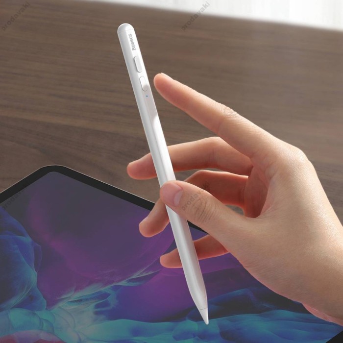 Стілус Baseus Smooth Writing Capacitive Stylus (Active version) White ACSXB-B02