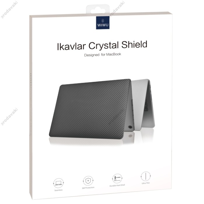 Чохол WiWU iKavlar Crystal Shield for MacBook New Air 13.6 M2/M3/M4/M5 2022-2026 Black