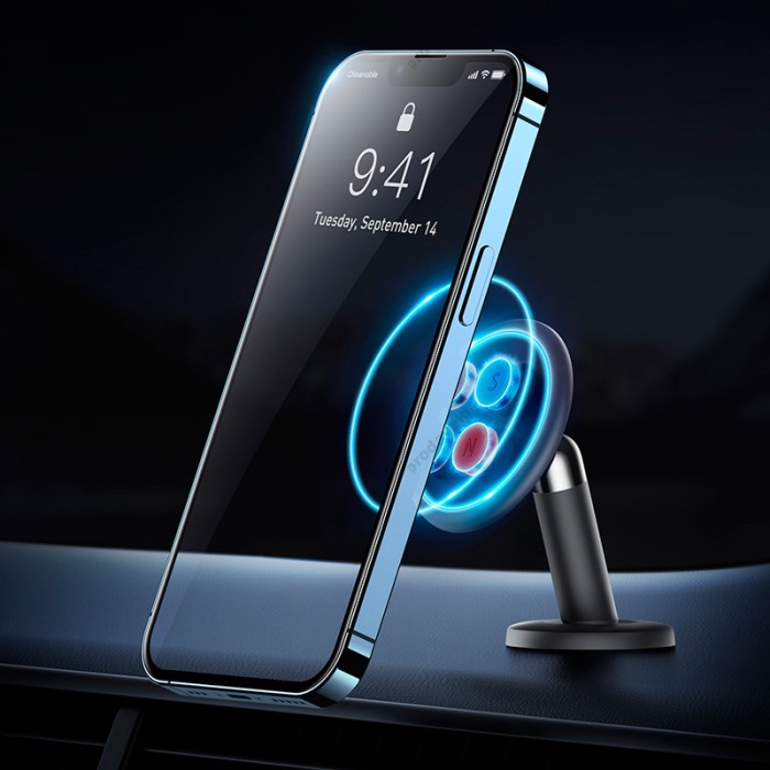 Автомобільний тримач Baseus C01 Magnetic Phone Holder (Stick-on Version) Black SUCC000001 (C40140803113-00)