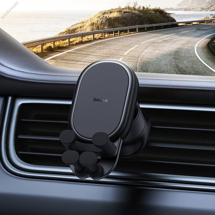 Автомобільний тримач Baseus Stable Gravitational Car Mount AIR (Air Outlet Version) Black SUWX020001