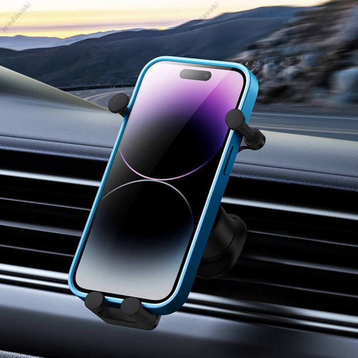 Автомобільний тримач Baseus Stable Gravitational Car Mount AIR (Air Outlet Version) Black SUWX020001
