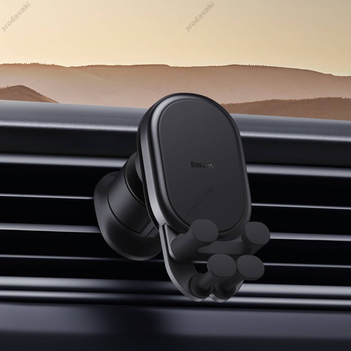 Автомобільний тримач Baseus Stable Gravitational Car Mount AIR (Air Outlet Version) Black SUWX020001