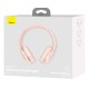 Бездротові навушники Bluetooth BASEUS D02 Pro Encok Wireless headphone BT5.0, AUX Pink (NGTD010304)