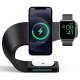 Бездротова зарядка стенд smart 3in1 fast 15w (phone+apple watch+airpods)
