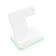 Бездротова зарядка стенд smart 3in1 NEW All WIRELESS fast 15w (phone+apple watch+airpods) White