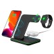 Бездротова зарядка стенд smart 3in1 NEW All WIRELESS fast 15w (phone+apple watch+airpods) Black