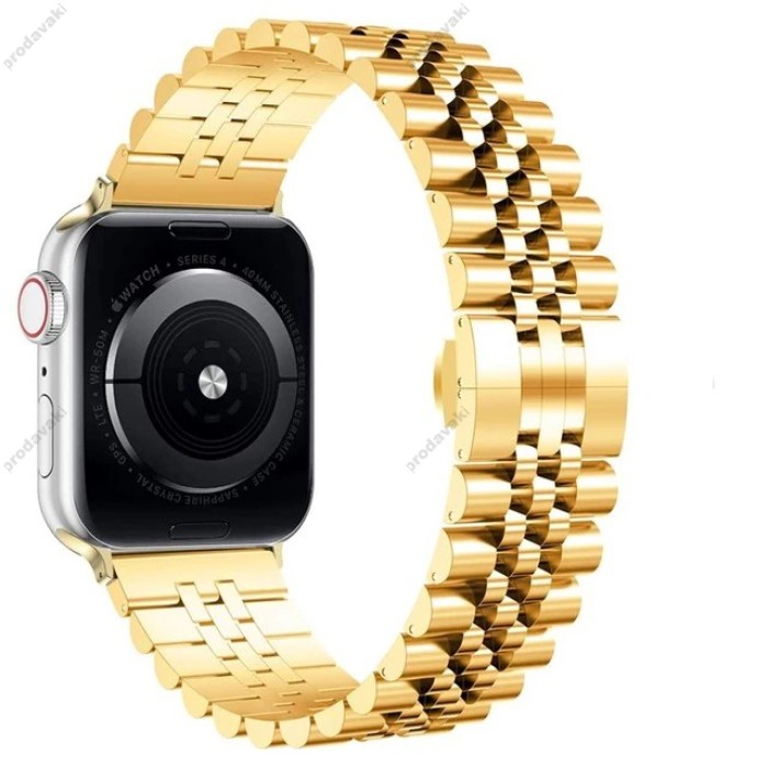 Ремінці Apple Watch Steel Band 5 Beats 38mm / 40mm / 41mm gold
