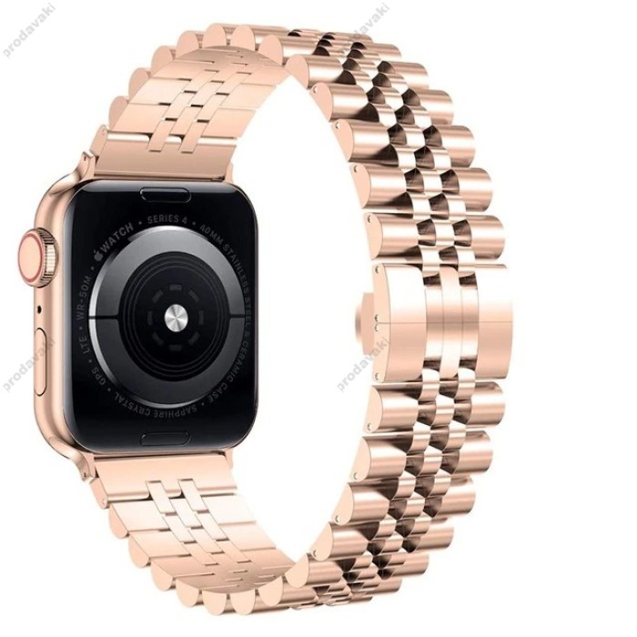 Ремінці Apple Watch Steel Band 5 Beats 38mm / 40mm / 41mm rose gold