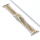 Ремінці Apple Watch Steel Band 5 Beats 42mm / 44mm / 45mm / 49mm silver-gold