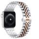 Ремінці Apple Watch Steel Band 5 Beats 42mm / 44mm / 45mm / 49mm silver-rose gold