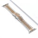 Ремінці Apple Watch Steel Band 5 Beats 42mm / 44mm / 45mm / 49mm silver-rose gold