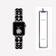 Ремінець Chanel Leather для Apple Watch 42mm / 44mm / 45mm Black / Black