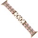 Ремінець Chanel Leather для Apple Watch 38mm / 40mm / 41mm Gold / Pink