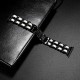 Ремінець Chanel Leather для Apple Watch 42mm / 44mm / 45mm Black / White