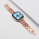 Ремінець Chanel Leather для Apple Watch 38mm / 40mm / 41mm Gold / Pink