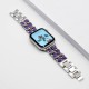 Ремінець Chanel Leather для Apple Watch 42mm / 44mm / 45mm Silver / purple