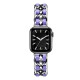 Ремінець Chanel Leather для Apple Watch 42mm / 44mm / 45mm Silver / purple