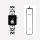 Ремінець Chanel Leather для Apple Watch 42mm / 44mm / 45mm Silver / Silver