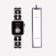 Ремінець Chanel Leather для Apple Watch 38mm / 40mm / 41mm Silver / Black