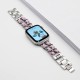 Ремінець Chanel Leather для Apple Watch 42mm / 44mm / 45mm Silver / Pink