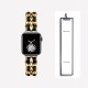 Ремінець Chanel Leather для Apple Watch 42mm / 44mm / 45mm Gold / Black