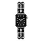 Ремінець Chanel Leather для Apple Watch 38mm / 40mm / 41mm Silver / Black