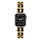 Ремінець Chanel Leather для Apple Watch 42mm / 44mm / 45mm Gold / Black