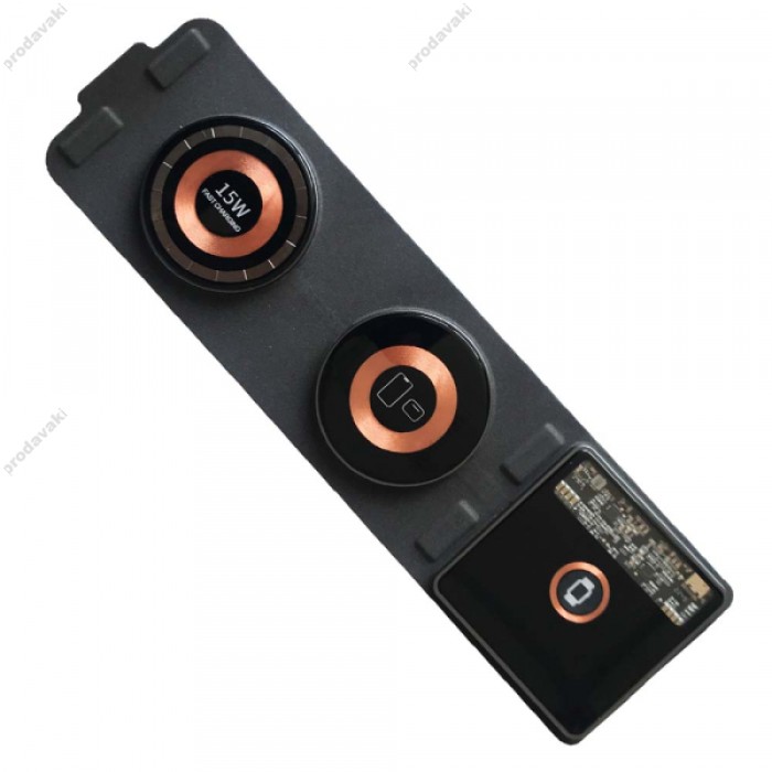 Бездротова зарядка 3 IN1 T01 MAGSAFE (iPhone, iWatch, AirPods) 15W FAST Black