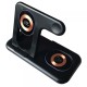 Бездротова зарядка 4 IN1 Y36 (iPhone, iWatch, AirPods,Night light) 15W FAST Black
