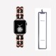 Ремінець Chanel Leather для Apple Watch 42mm / 44mm / 45mm Rose Gold / Black