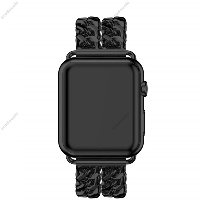 Ремінець Chanel New Metal для Apple Watch 38mm / 40mm / 41mm Black