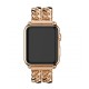 Ремінець Chanel New Metal для Apple Watch 42mm / 44mm / 45mm / 49mm Rose Gold