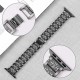 Ремінець 3-bead Diamond Metal Band для Apple Watch 42mm / 44mm / 45mm / 49mm Rose Gold