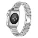 Ремінець 3-bead Diamond Metal Band для Apple Watch 38mm / 40mm / 41mm Silver