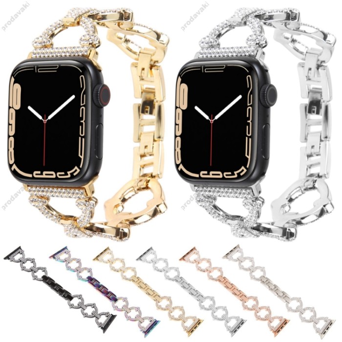 Ремінець Lady band rings для Apple Watch 38mm / 40mm / 41mm Gold