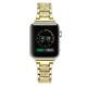 Ремінець 3-bead Diamond Metal Band для Apple Watch 42mm / 44mm / 45mm / 49mm Gold