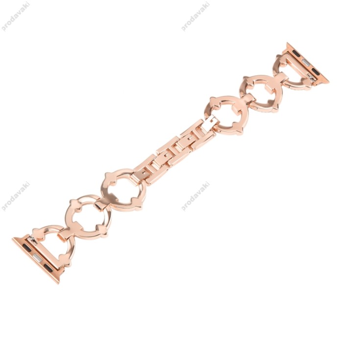 Ремінець Lady band rings для Apple Watch 38mm / 40mm / 41mm Gold