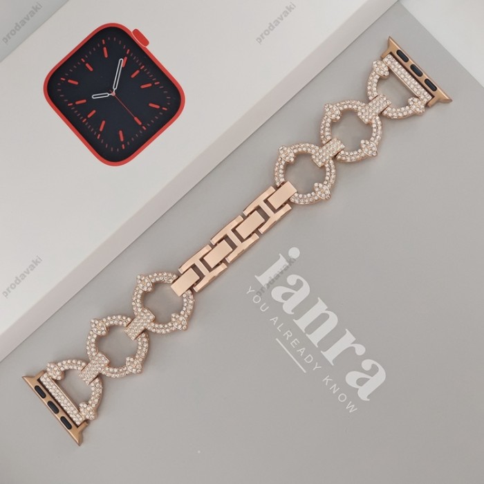Ремінець Lady band rings для Apple Watch 38mm / 40mm / 41mm Gold