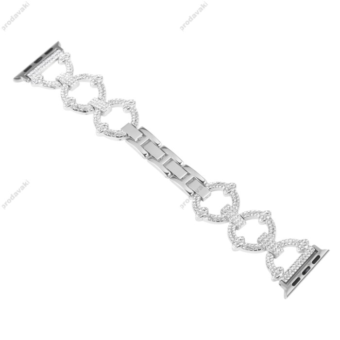 Ремінець Lady band rings для Apple Watch 38mm / 40mm / 41mm Silver