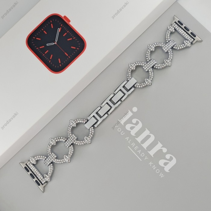 Ремінець Lady band rings для Apple Watch 38mm / 40mm / 41mm Silver