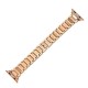 Ремінець 3-bead Diamond Metal Band для Apple Watch 42mm / 44mm / 45mm / 49mm Rose Gold