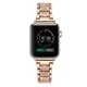 Ремінець 3-bead Diamond Metal Band для Apple Watch 42mm / 44mm / 45mm / 49mm Rose Gold